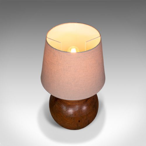 fig 3. Antique Table Lamp, English, Fruitwood, Living Room Light, Victorian, Circa 1900