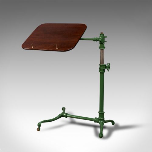 fig 3. Antique Adjustable Reading Stand, English, Mahogany, Music Lectern, Edwardian