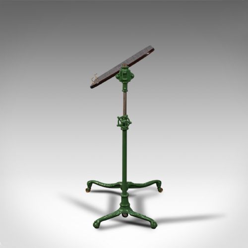 fig 4. Antique Adjustable Reading Stand, English, Mahogany, Music Lectern, Edwardian