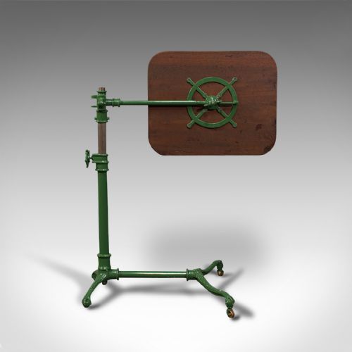 fig 5. Antique Adjustable Reading Stand, English, Mahogany, Music Lectern, Edwardian