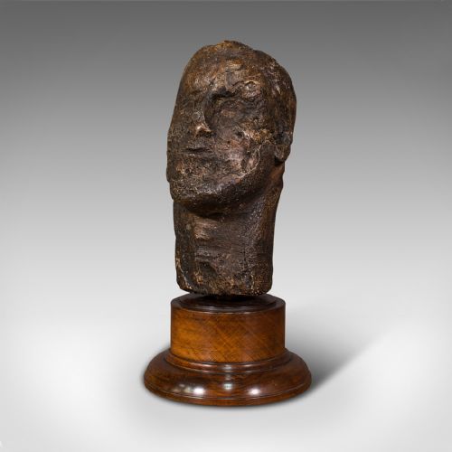 fig 2. Antique Male Portrait Bust, Continental, Plaster, Sculpture, Victorian, C.1860