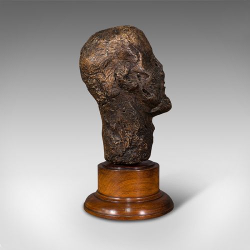 fig 3. Antique Male Portrait Bust, Continental, Plaster, Sculpture, Victorian, C.1860