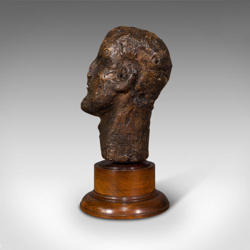 fig 4. Antique Male Portrait Bust, Continental, Plaster, Sculpture, Victorian, C.1860