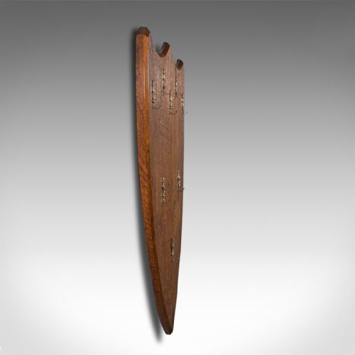 fig 3. Antique Highland Lodge Key Keep, Scottish, Oak, Hallway Rack, Victorian, C.1850