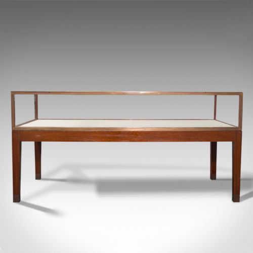 fig 1. Antique Desktop Showcase, English, Bronze, Mahogany, Display Cabinet, Edwardian