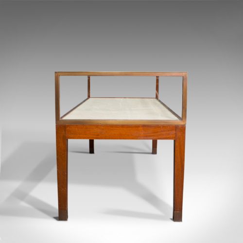 fig 2. Antique Desktop Showcase, English, Bronze, Mahogany, Display Cabinet, Edwardian