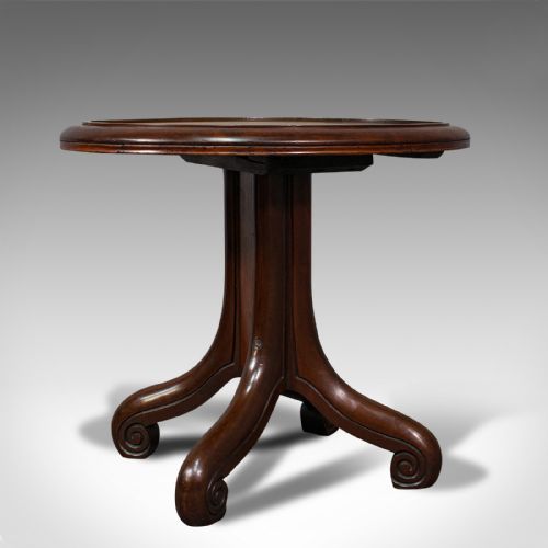 Antique Library Side Table, English, Mahogany, Occasional, Victorian, Circa 1850