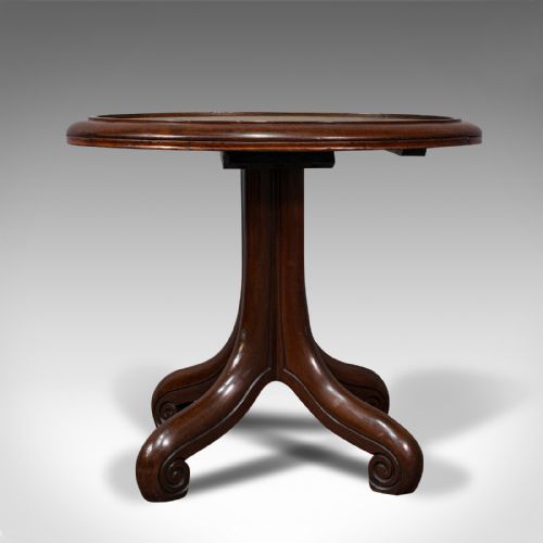 fig 1. Antique Library Side Table, English, Mahogany, Occasional, Victorian, Circa 1850