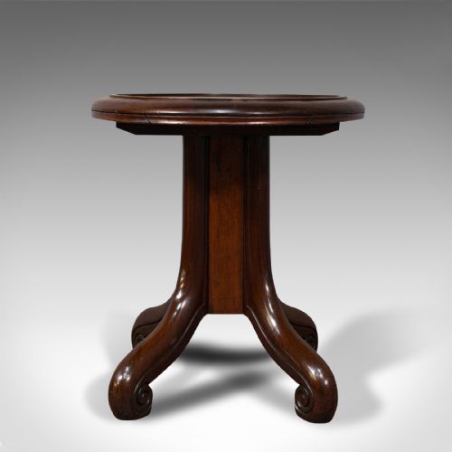 fig 2. Antique Library Side Table, English, Mahogany, Occasional, Victorian, Circa 1850