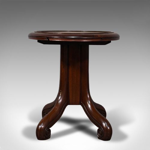fig 3. Antique Library Side Table, English, Mahogany, Occasional, Victorian, Circa 1850