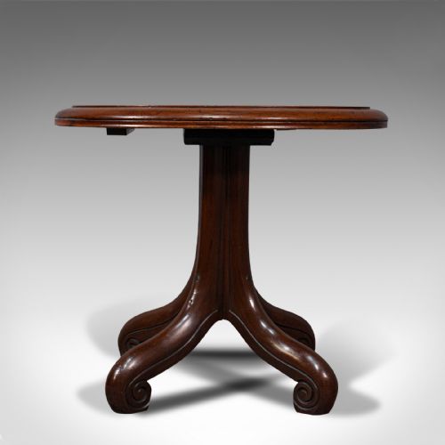 fig 4. Antique Library Side Table, English, Mahogany, Occasional, Victorian, Circa 1850