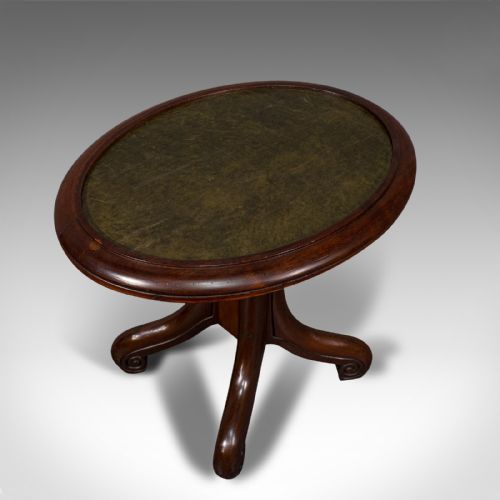 fig 5. Antique Library Side Table, English, Mahogany, Occasional, Victorian, Circa 1850