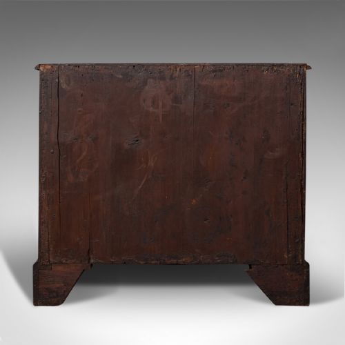 fig 4. Antique Bachelor's Chest of Drawers, English, Flame Mahogany, Georgian, C.1780