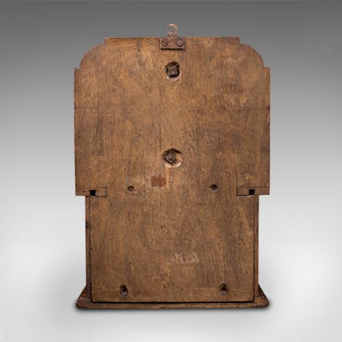 fig 4. Antique Hanging Court Box, English, Oak, Middle Temple, London, Victorian, 1900