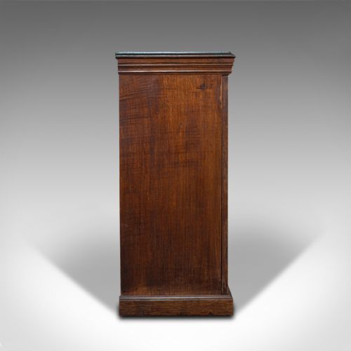 fig 2. Antique Specimen Chest, English, Oak, Collector's Cabinet, Edwardian, Circa 1910