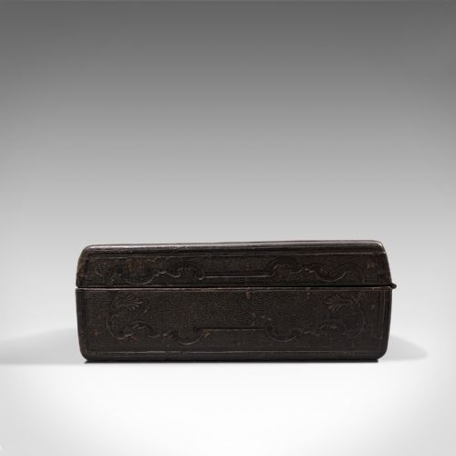 fig 3. Antique Merchant's Writing Slope, English, Leather, Correspondence Box, C.1890