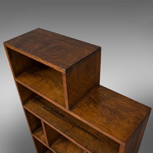 fig 4. Large Pair Of Antique Bookshelves, English, Oak, Bookcase, Cabinet, Edwardian
