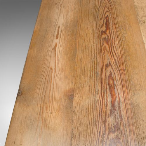fig 4. Large Antique Farmhouse Dining Table, English, Pine, Kitchen, Victorian, C.1900