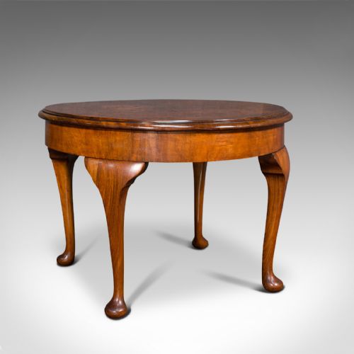 Antique Sofa Table, English, Walnut, Circular, Centre, Side, Edwardian, C.1910