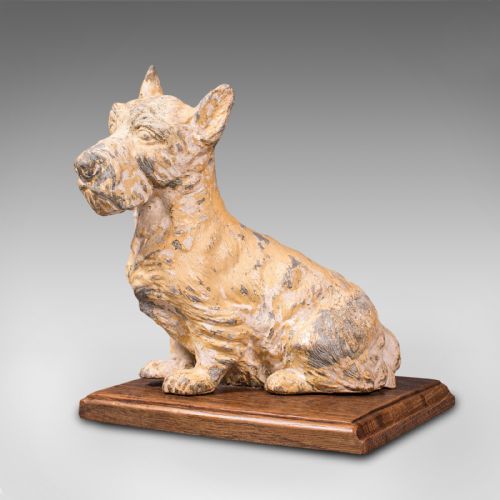 fig 2. Antique Decorative Scottish Terrier, British, Ornamental Scottie Dog, Edwardian