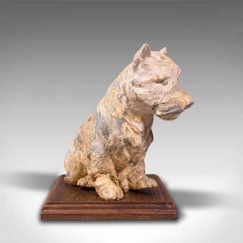 fig 3. Antique Decorative West Highland Terrier, British, Westie Dog, Edwardian, C.1910