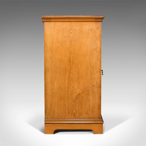 fig 3. Antique Side Cabinet, English, Ash, Bedroom Night Stand, Pot Cupboard, Victorian