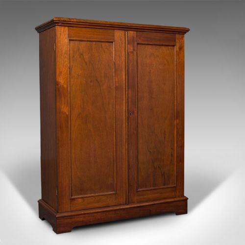 Antique Side Cabinet, English, Walnut, Edwardian