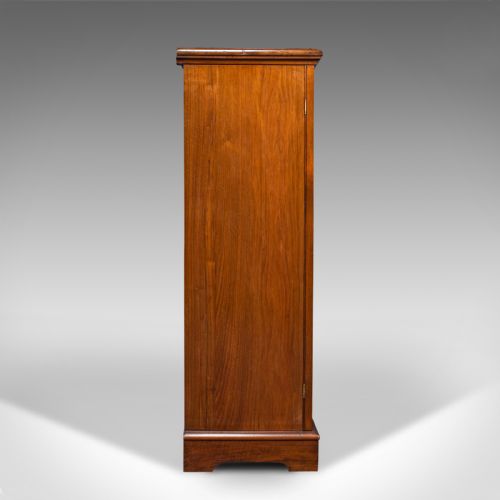 fig 3. Antique Side Cabinet, English, Walnut, Edwardian