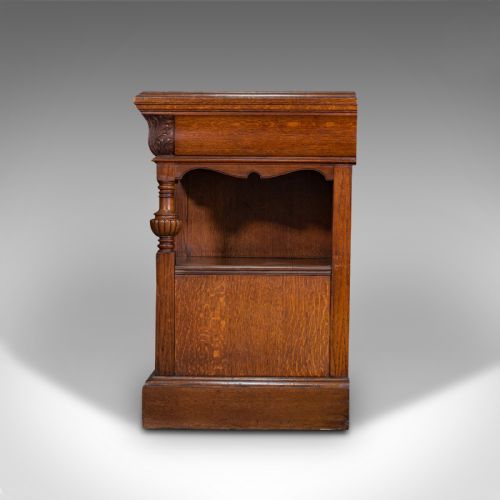 fig 4. Large Antique Dresser Base, Scottish, Oak, Buffet, Server, Late Victorian, 1880