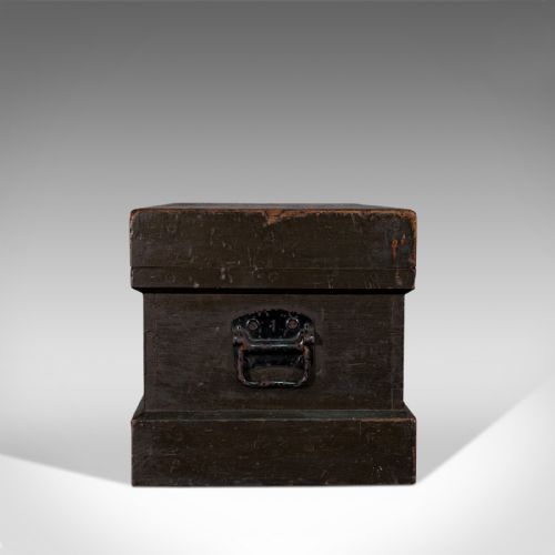 fig 3. Antique Shipwright's Chest, English, Craftsman's Tool Trunk, Victorian, C.1900