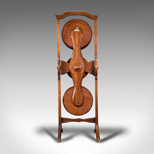 fig 5. Antique Monoplane Folding Cake Stand, Mahogany, Afternoon Tea, Table, Edwardian