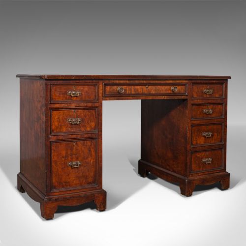 Antique Morning Room Desk, English, Walnut, Victorian, Circa 1880