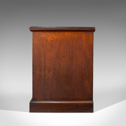 fig 2. Antique Clerk's Desk, English, Walnut, Pedestal, Victorian, 1880
