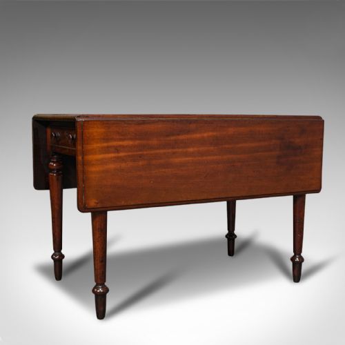 ANTIQUE PEMBROKE TABLE ENGLISH MAHOGANY EXTENDING DINING REGENCY C1820 - ADDITIONAL PHOTO 1