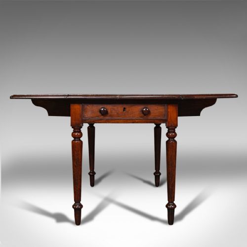 ANTIQUE PEMBROKE TABLE ENGLISH MAHOGANY EXTENDING DINING REGENCY C1820 - ADDITIONAL PHOTO 4