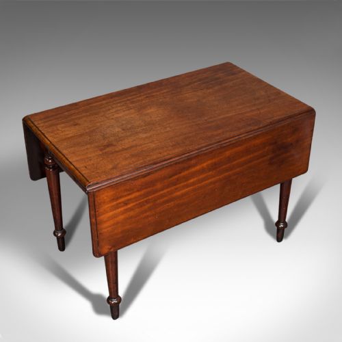 ANTIQUE PEMBROKE TABLE ENGLISH MAHOGANY EXTENDING DINING REGENCY C1820 - ADDITIONAL PHOTO 5