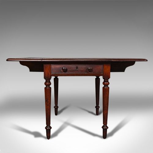 ANTIQUE PEMBROKE TABLE ENGLISH MAHOGANY EXTENDING DINING REGENCY C1820 - ADDITIONAL PHOTO 6