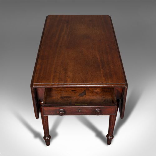 ANTIQUE PEMBROKE TABLE ENGLISH MAHOGANY EXTENDING DINING REGENCY C1820 - ADDITIONAL PHOTO 8
