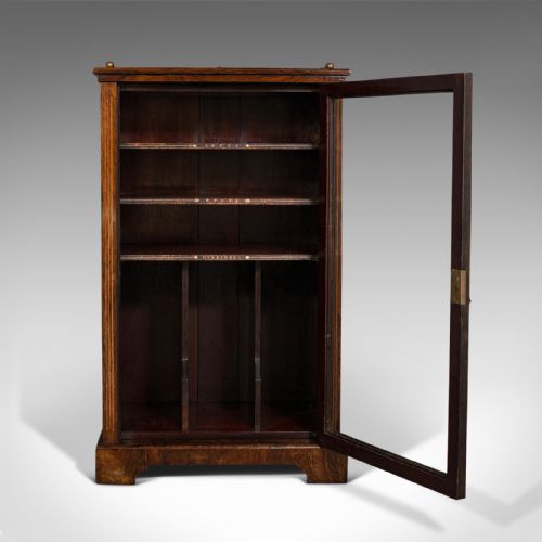 fig 2. Antique Music Cabinet, English, Rosewood, Display Case, Victorian, Circa 1900