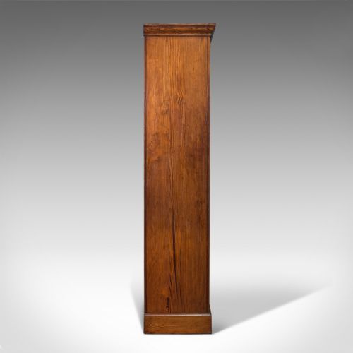 fig 4. Antique Wardrobe, English, Pitch Pine, Closet, Dressing Mirror, Victorian, 1900