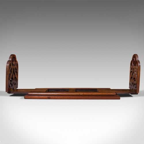 fig 1. Antique Book Slide, English, Rosewood, Mahogany, Library Stand, Victorian, 1900