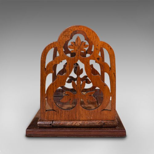 fig 4. Antique Book Slide, English, Rosewood, Mahogany, Library Stand, Victorian, 1900