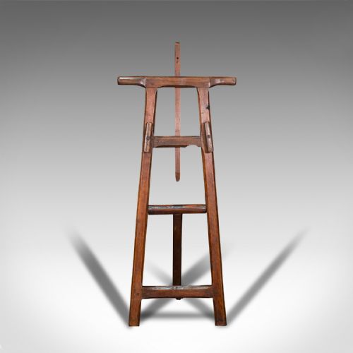 fig 2. Antique Artist's Easel, English, Picture Stand, Arts And Crafts, Victorian, 1900