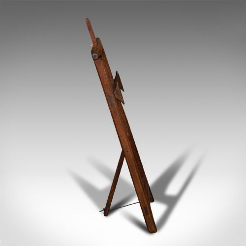 fig 3. Antique Artist's Easel, English, Picture Stand, Arts And Crafts, Victorian, 1900