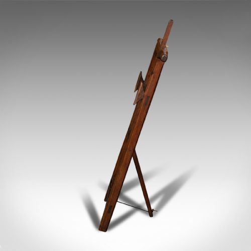 fig 4. Antique Artist's Easel, English, Picture Stand, Arts And Crafts, Victorian, 1900