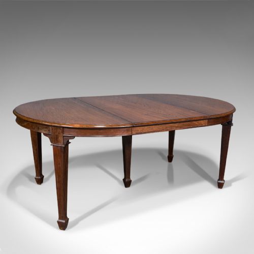 Antique Colonial Campaign Table, Indian, Rosewood, Dining, Extending, Victorian