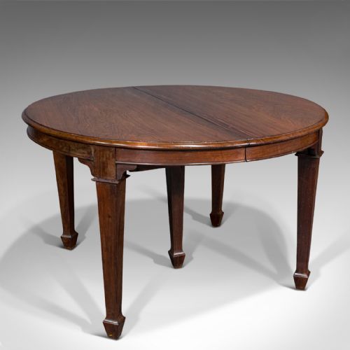 fig 1. Antique Colonial Campaign Table, Indian, Rosewood, Dining, Extending, Victorian