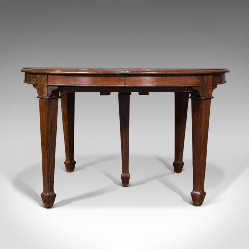 fig 2. Antique Colonial Campaign Table, Indian, Rosewood, Dining, Extending, Victorian