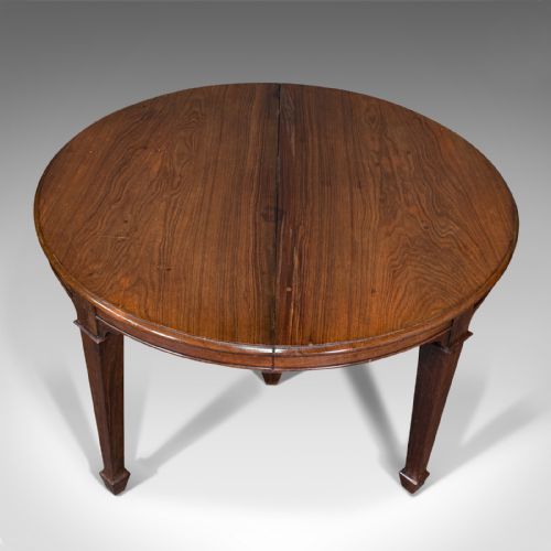 fig 6. Antique Colonial Campaign Table, Indian, Rosewood, Dining, Extending, Victorian