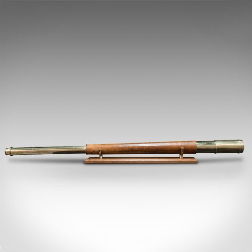 fig 3. Antique Terrestrial Telescope, English, Single Draw Refractor, NSL, Victorian